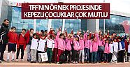 TFF'nin örnek projesinde Kepezli çocuklar çok mutlu