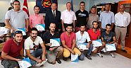 THK kursiyerlerine sertifika