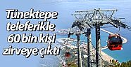 Tünektepe teleferikle 60 bin kişi zirveye çıktı