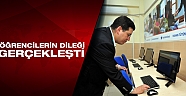 Tütüncü, bilgisayar sınıfının açılışını yaptı