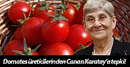 Üreticilerden Canan Karatay’ın domates açıklamasına tepki