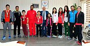 Wushu şampiyonlarından ziyaret