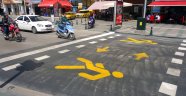 Yaya geçitleri belirgin hale getirildi