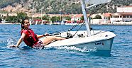 Yelken yarışlarında büyük heyecan   