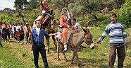 Yörükler antik yol da turizm için yürüdü