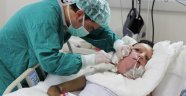 Yüz nakli olan Recep Sert yüzünü ilk kez gördü