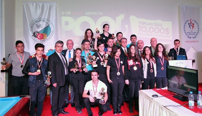 Türkiye Pool Bilardo Şampiyonası 1. etabı sona erdi