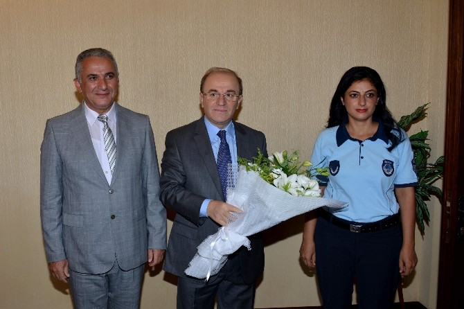 Vali Öztürk zabıta heyetini kabul etti