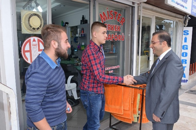 Vali Türker'den esnaf ziyaretleri