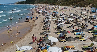 Şile plajlarında yoğunluk; sosyal mesafe uyarısı yapıldı